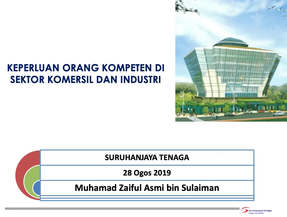 UKE ST - "Keperluan Orang Kompeten di Sektor Komersil dan Industri"