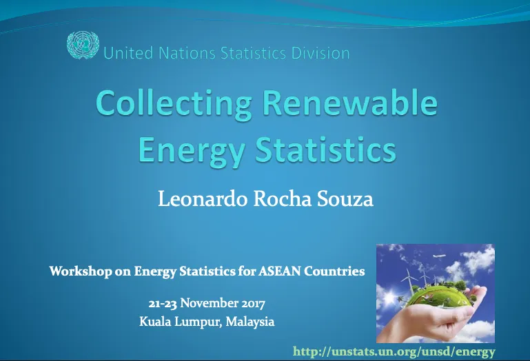 UNSD-Collecting Renewable Energy Statistics