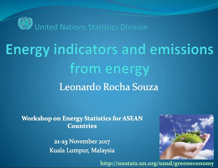UNSD-Energy indicators and emissions from energy